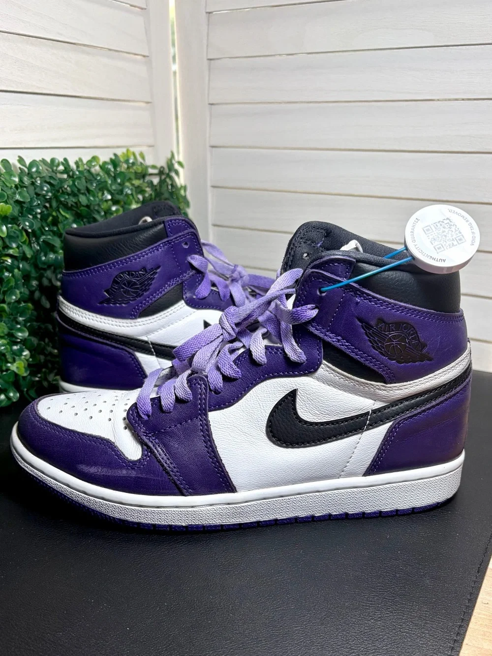 Nike Air Jordan 1 Retro High OG Court Purple 2.0 555088-500 Size 7.5 Used No Box